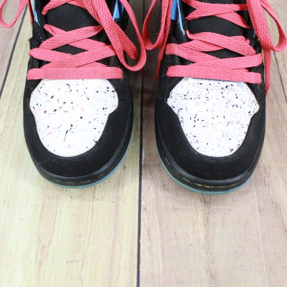 Jordan 1 Flight Kids Cool Retro Colors Leather Lace-up High Top Sneakers US 6 Y - Picture 8 of 10